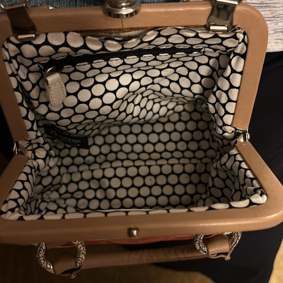 Brighton Heart Clutch Purse with chain. Leather, great condition. - Picture 4 of 7